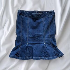 The Limited Fit and Flare Denim Skirt